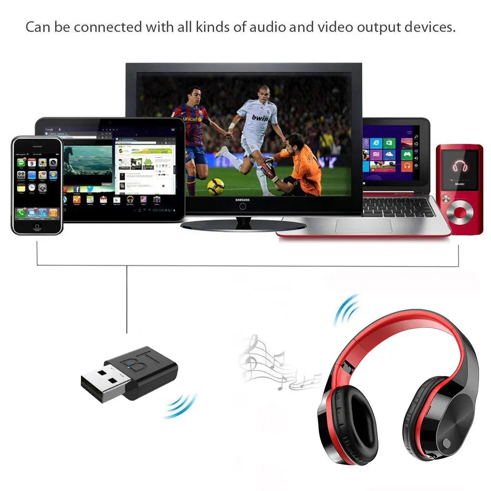 Tv Bluetooth Headphones T5 Bluetooth 