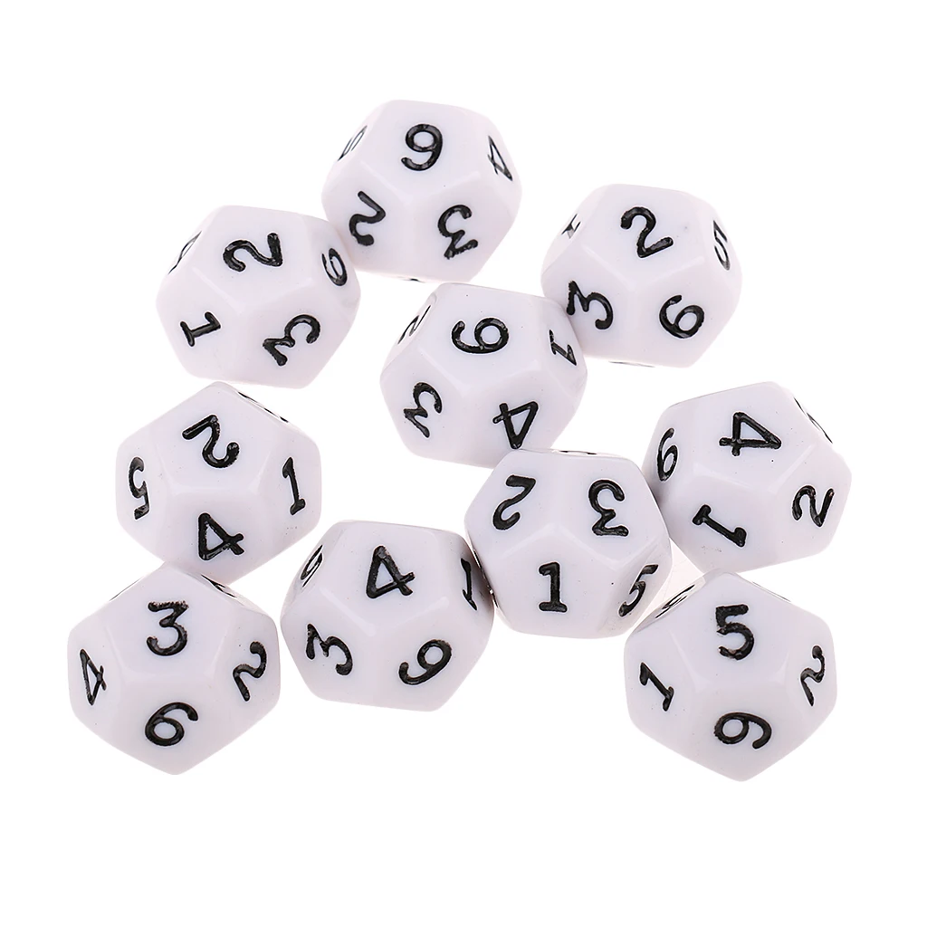 10x игральные кости многогранные штампы D12 настольная игра для азартных игр Игрушки для любимых подарков