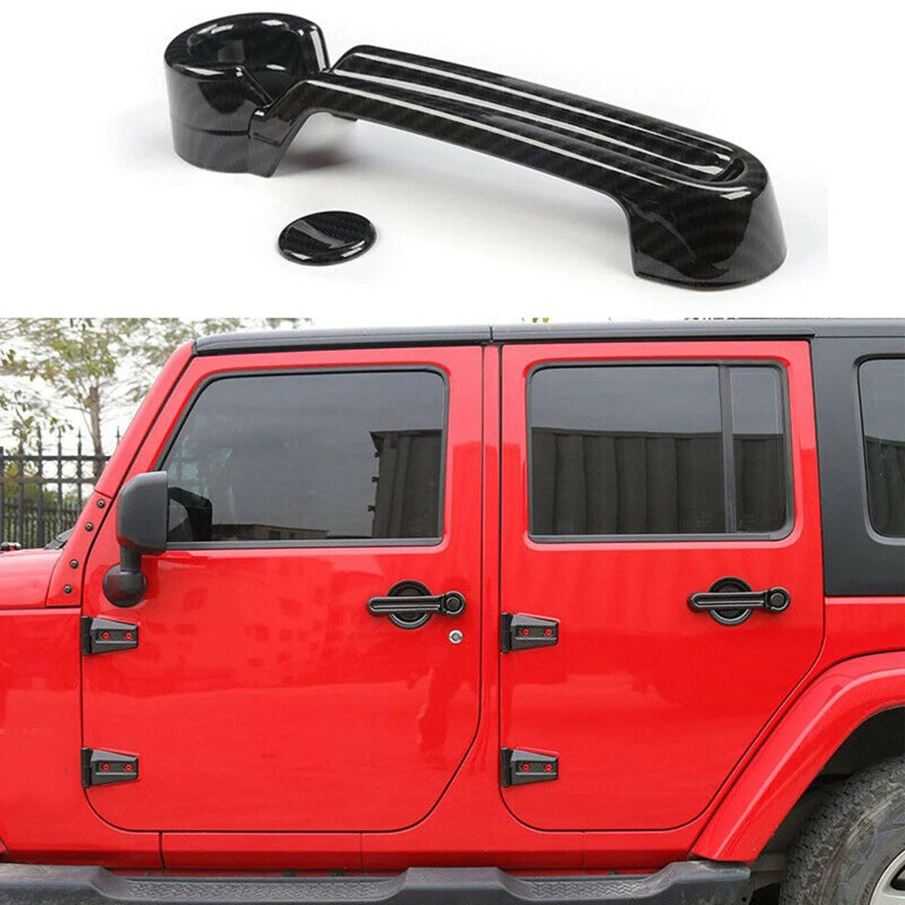 Черная дверная ручка крышка багажника Накладка аксессуары для Jeep Wrangler JK 2007