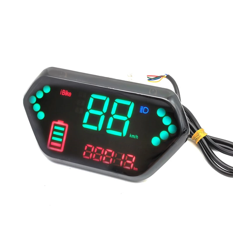 

LCD Digital 36V 48V 60V Electric Bicycle E-Bike Speedometer Battery Indicator
