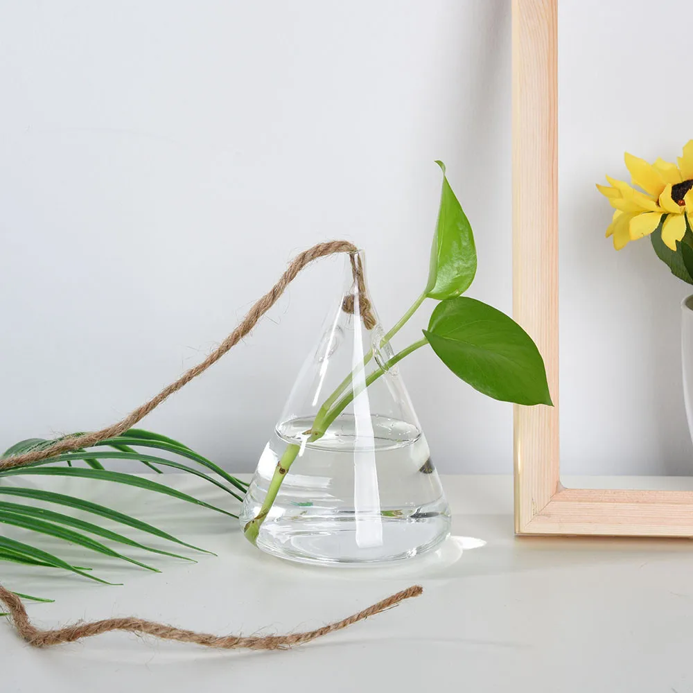Подвесная ваза стеклянная ваза-шар цветочный горшок Террариум контейнер вечерние свадебные украшения для дома прозрачная стеклянная подвесная ваза