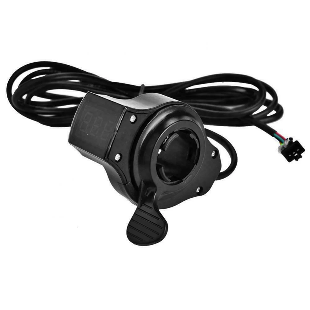 

Twist Thumb Throttle Assembly LED Electric Quantity Voltage Display Meter for Electric Bike Scooter YS-BUY