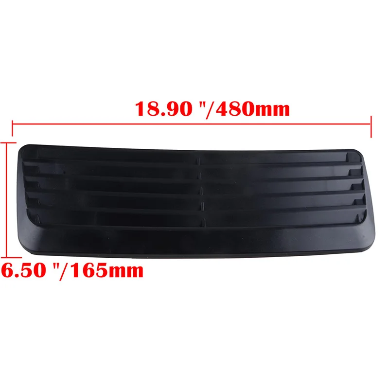 Revêtement D'habillage Aération Capot Voiture - Kit 2 Pièces Noir Carbone, ABS, Adhésif - Design Sportif - 7