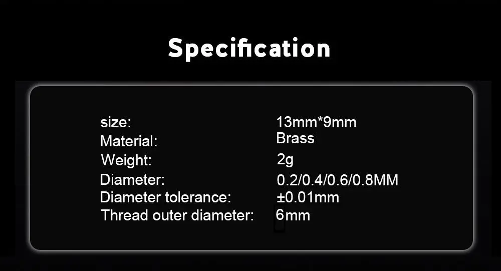 CR-10S Pro Латунное сопло m6 резьба 3d части принтера для hotend 1,75 мм нить j-головка cr10S PRO тепловой блок Creality ender3 hotend