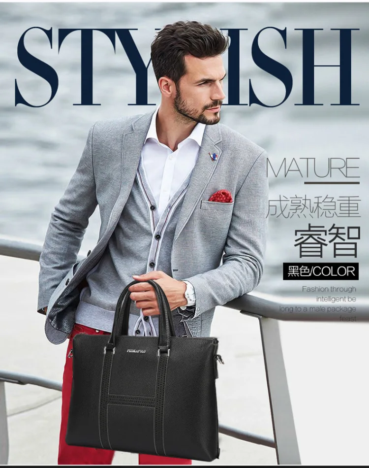 

New Style Men's Bag Handbag Cross Business Casual Bag Korean-style MEN'S Briefcase Crossbody Bag