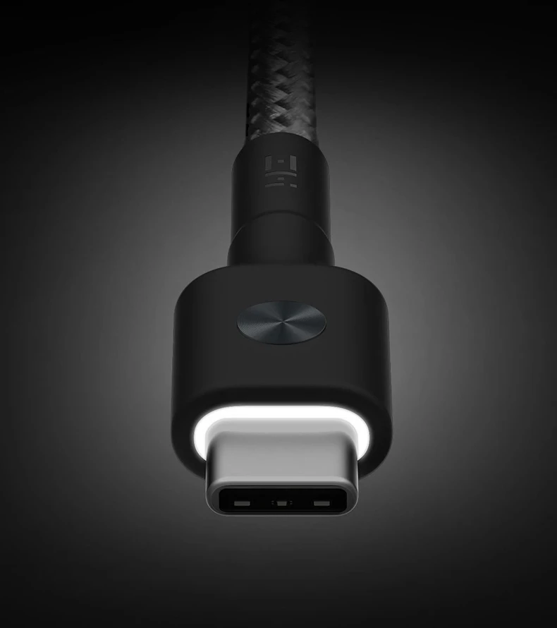ZMI светодиодный светильник usb type c кабель 3A Быстрая зарядка данных для samsung huawei oneplus xiaomi быстрое зарядное устройство Android короткое 0,3 м