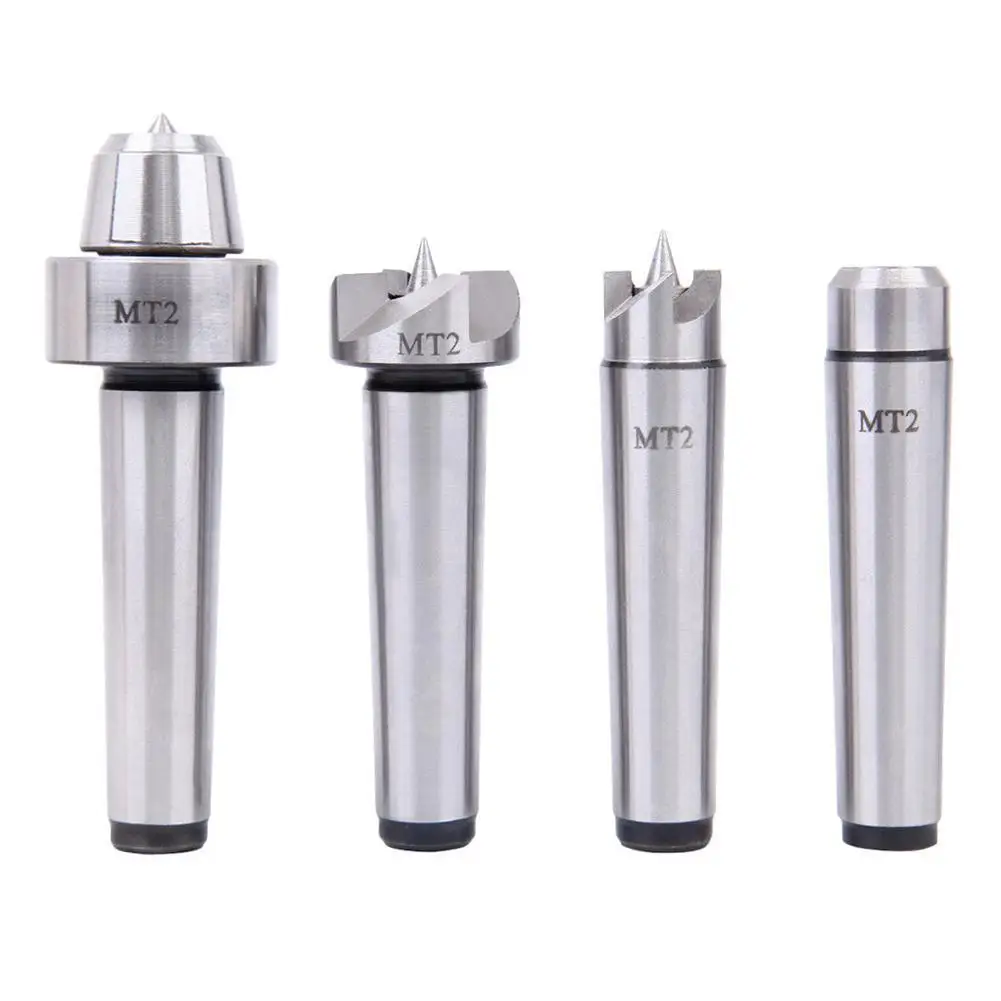 

4PCS MT2 Wood Lathe Turning Spur Cup Center Set MT2 Arbor For Wood Turning Tool