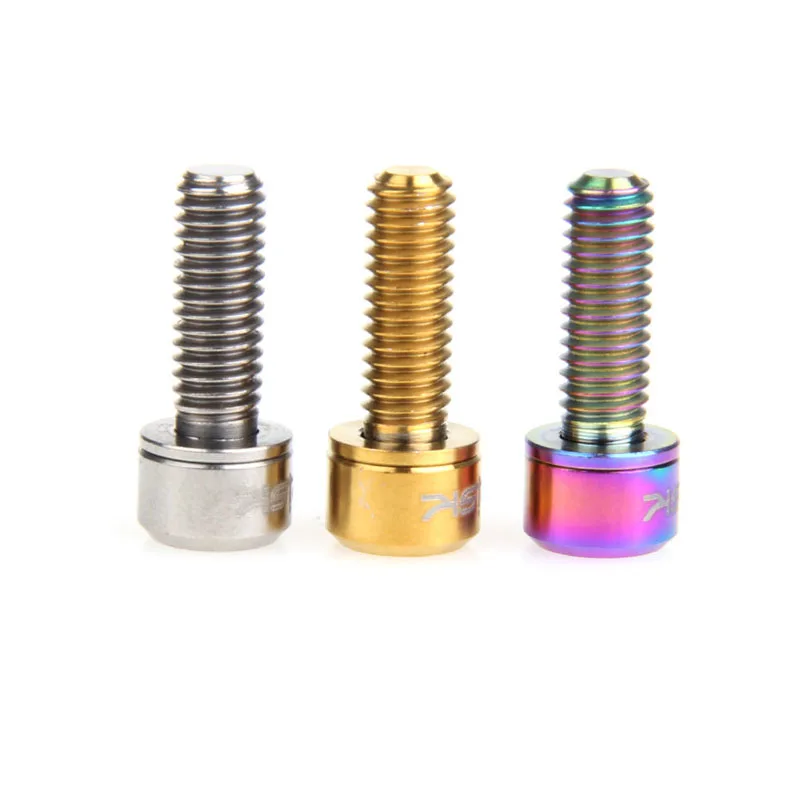 M6x20mm велосипедный велосипед дисковые тормозные болты суппорта титановые шурупы с шайбой прокладка