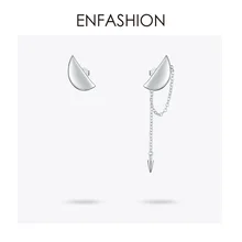 ENFASHION, серьги-гвоздики в стиле панк, для женщин, золотой цвет, асимметричная кисточка, маленькие серьги, модное ювелирное изделие E191129
