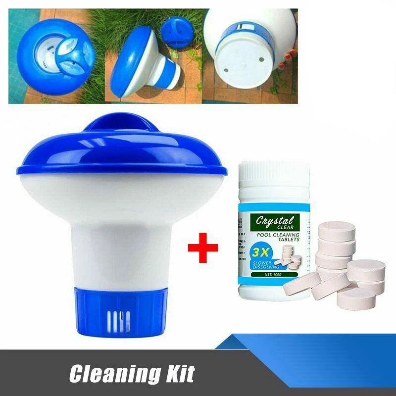 

Swimming Pool Cleaner Outdoor Swimming Pool Cleaning Floating Tool Chlorine Cylinder Cleaner Dripping Bathtub Accessories