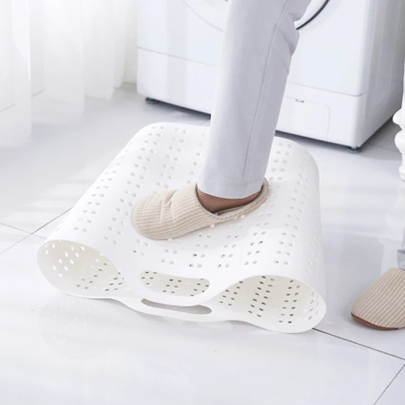 Пластиковая портативная грязная корзина для мытья и домашней ванной комнаты