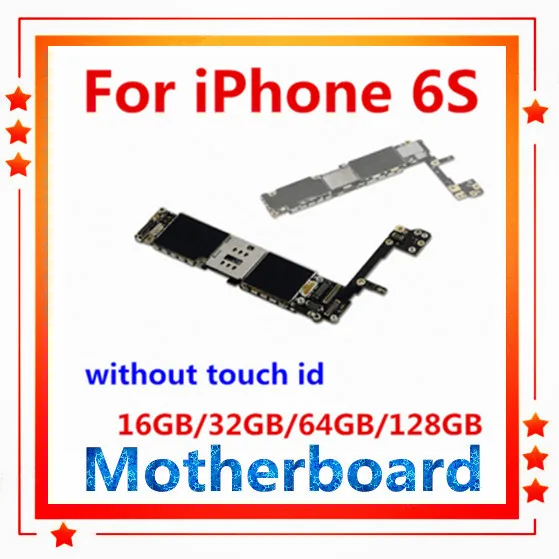 Полностью разблокированная для iPhone 6 S 6 S материнская плата без Touch ID, оригинальная для iPhone 6S материнская плата с полным чипом, 16 Гб 64 Гб 128 ГБ
