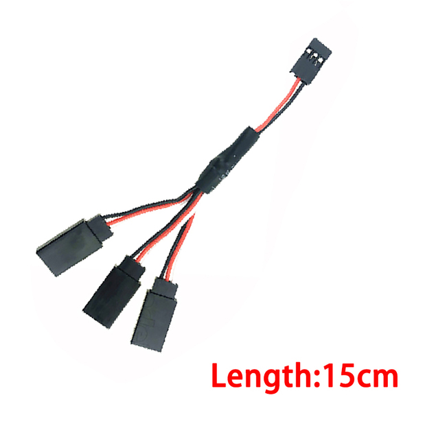 1PCS 15/30/50cm 1to1 1to 2 1 to 3 1 to 4 RC Servo Extension Wire Cable for Futaba JR Male to Female RC Model