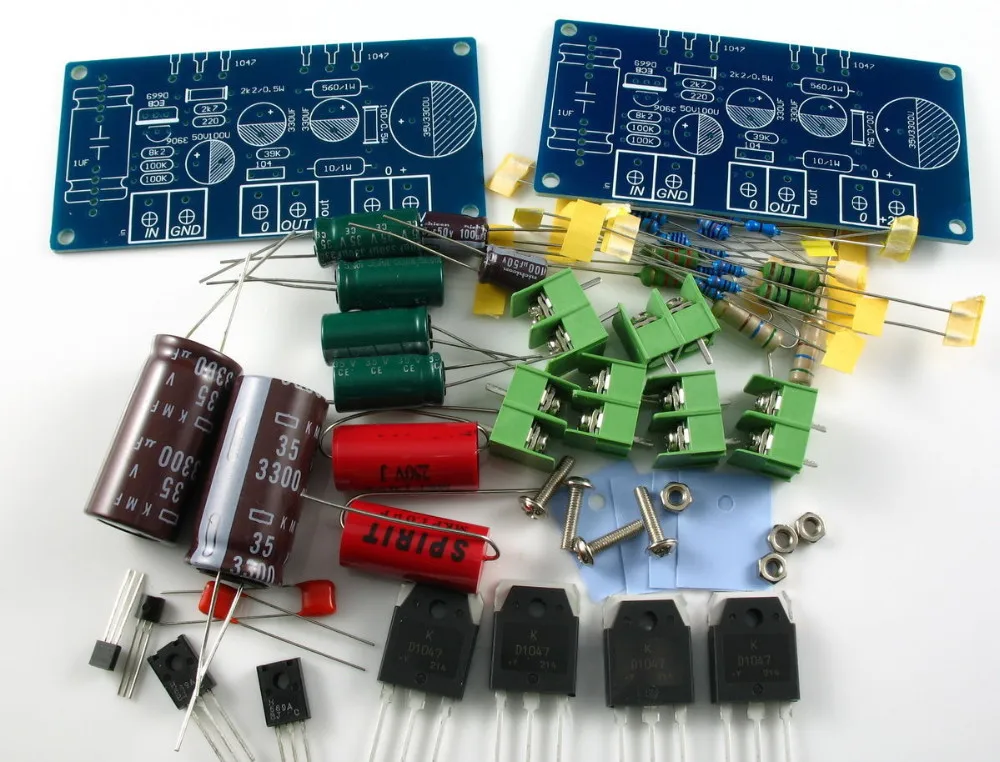 

10W+10W Amplifier kit HOOD JLH 1969 Class A Power amp kit 2 channel amplifier