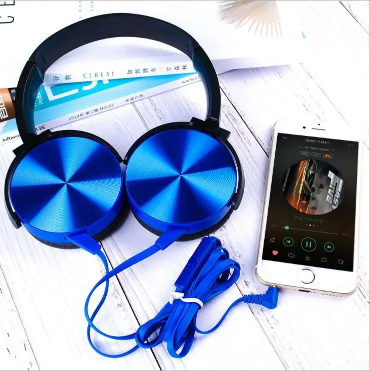 XB450 шумоподавление Проводная гарнитура HIFI стерео наушники линия управления Складные музыкальные наушники с микрофоном для Смартфона Mp3