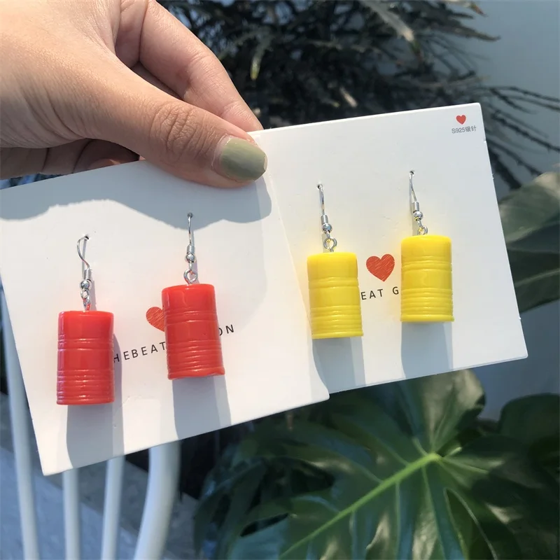 Женские креативные Серьги Подвески ручной работы яркие разноцветные сережки с