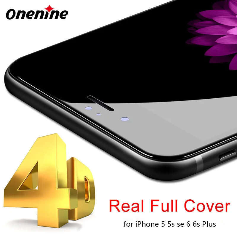 4D изогнутое закаленное стекло с полным покрытием для iPhone 7 7Plus 8/8 Plus 9H защита
