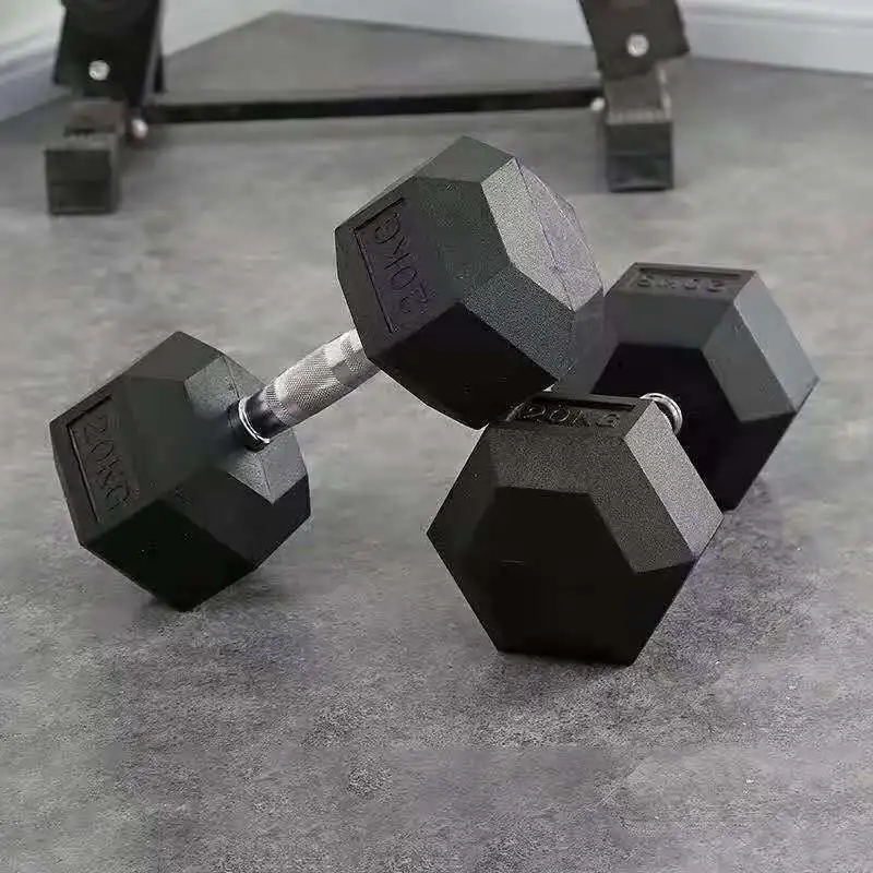 Adjustable Hexagonal Dumbbell with Glue to Make Exercise Arm Media and Fitness, Manufacturer Directly Supplies