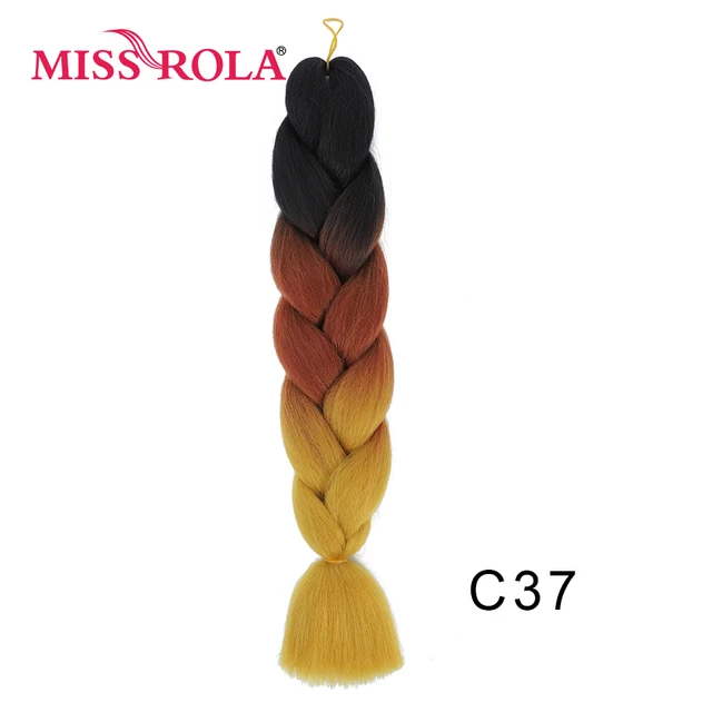 New Colors Synthetic Glowing Hair Twist Braids Ombre Color For white Women Braiding Hair Extensions Jumbo Braids KaneKalon Hair C37