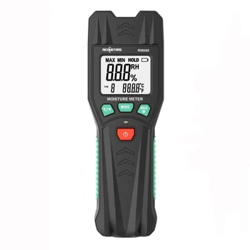 

RM068 Digital Moisture Meter Pin Type Humidity Temperature Wood Tile Building Construction Moisture LCD Display Backlight