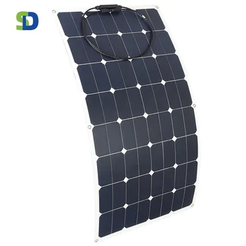 

50W 80W 100W 150W Semi flexible Sunpower Solar Panel for Yacht / Camping/ Home Appliances