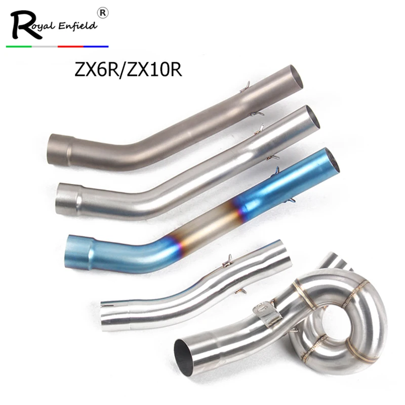 Exhaust Mid Pipe For Kawasaki Zx6r Zx6r For Kawasaki Zx10r Motorcycle Exhaust Pipe Reserve