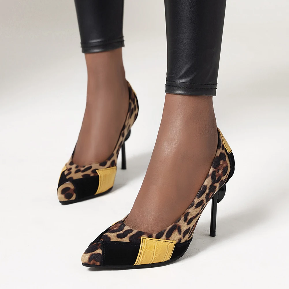 

Doratasia 2020 Dropship Top Quality Big Size 48 Leopard Sexy Pointed Toe Thin High Heels Women Shoes Woman Party Pumps