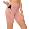Push Up Tight Women High Waist Yoga Shorts Quick-Dry Jogging Sport Leggings Fitness Gym Shorts Solid Workout Tight Pocket 5XL 1