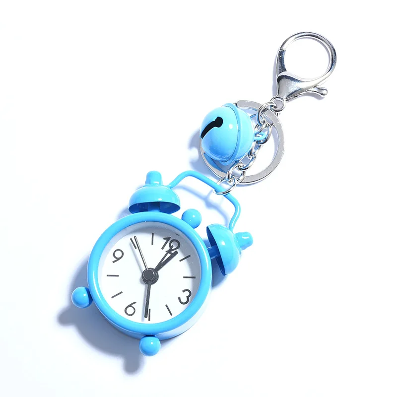 Keychains Cute Mini Alarm Clock Keychain Pendant Creative Car