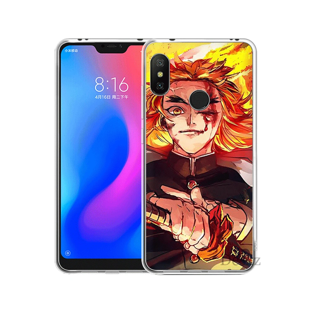 H7 Чехол для телефона для Xiaomi mi F1 9 9T MAX 3 A3 Pro CC9 CC9E 5 5S 6 mi x 2S 8 A1 A2 5X 6X Lite чехол Rengoku Kyoujurou убийца - Цвет: H7