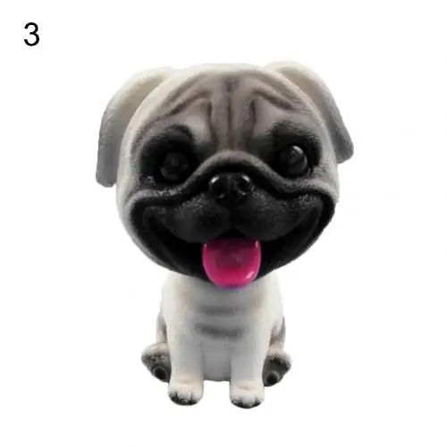 Nodding Dog Funny Shaking Head Doll Car Interior Ornament Dashboard Decor Gift Good Luck Interior Decorations Car Dashboard Toys - Color Name: 3