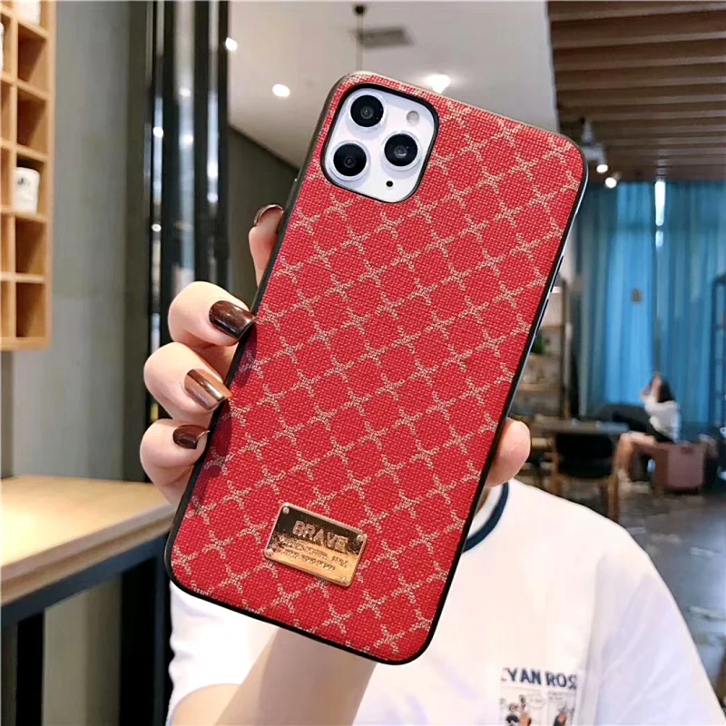 MIKE KLARKE MK.81 Luxury Geometric PU Leather Case For iphone 12 Mini 11 Pro Max Case X 6 7 8 Plus XR Xs Max Vintage Cover (6)
