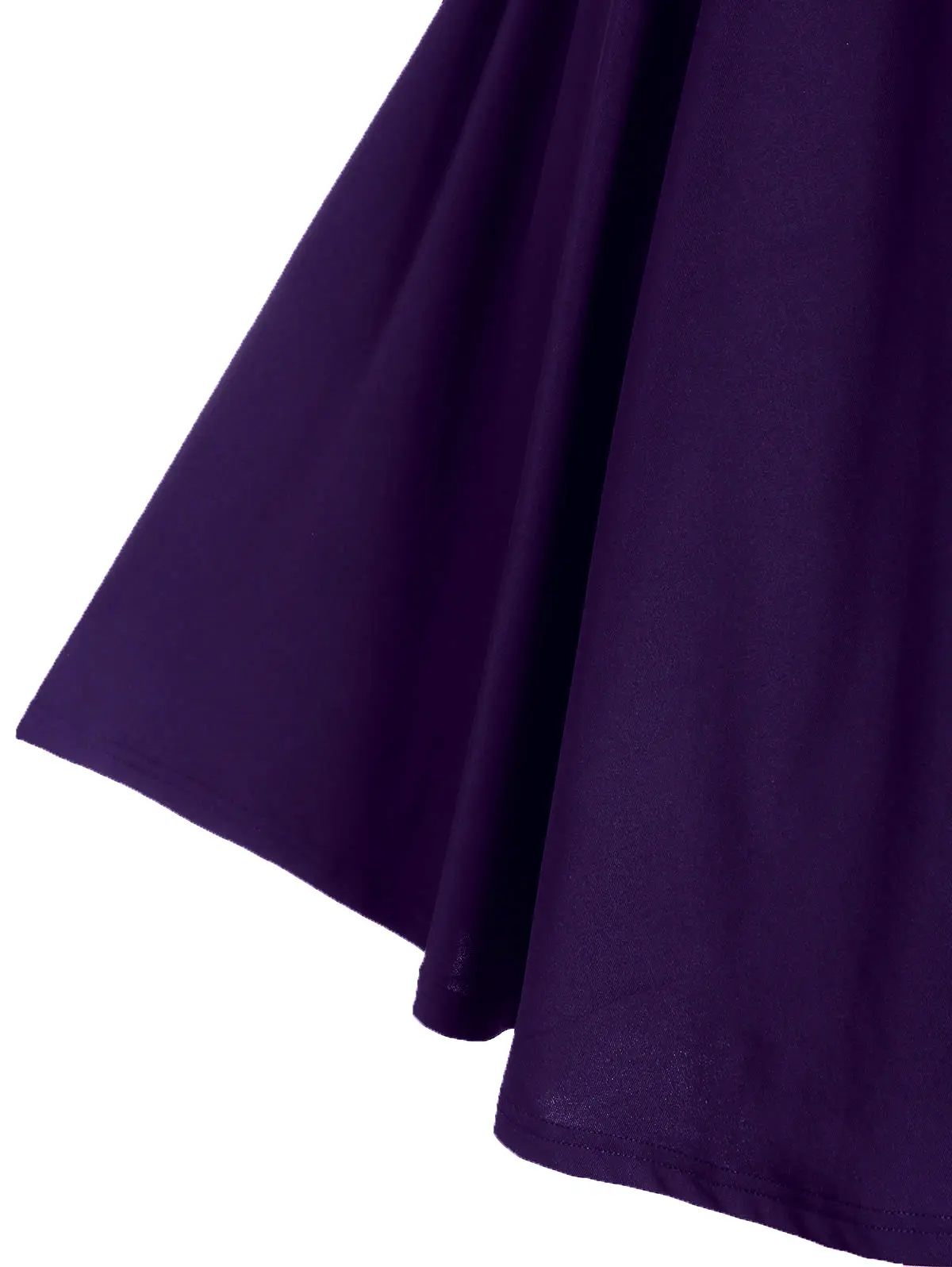 ROSEGAL Large Size High Waist V Neck Vintage Dress Short Sleeves Fit And Flare Dress Women Classic Sexy Evening Party Maxi Dress