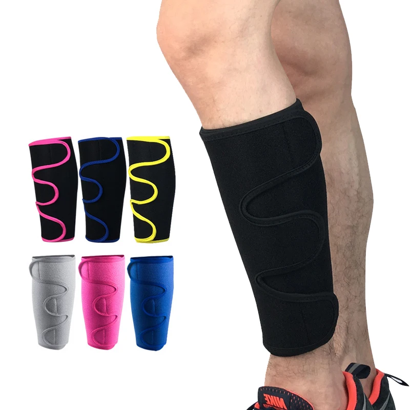 

1 PC Adjustable Soccer Football Cycling Leg Warmers Calf Support Velcro Shin Guard Running Training Leg Sleeve Protector