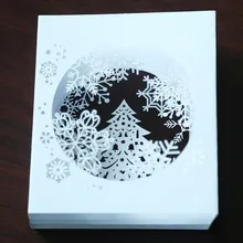 Рождественские открытки 3D всплывающие рождественские святая снежинка ручной работы на заказ поздравительные открытки Рождественские подарки сувенирные открытки
