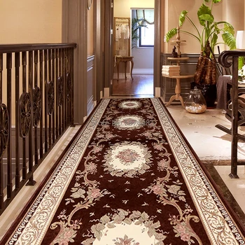 

Corridor Mat Bedroom Kitchen Runners Rugs European Pastoral Hallway Carpets Home Hotel Aisle Area Rug Entrance Mat Carpets
