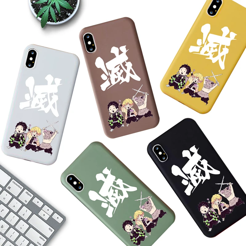 Силиконовый мягкий чехол для телефона Kamado Nezuko Kimetsu No Yaiba IPhone 11 Pro XS Max X XR 7 8 6 6S Plus