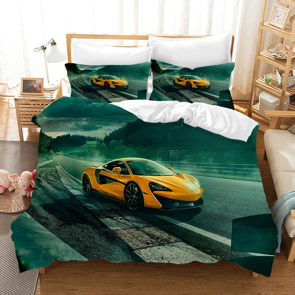 deep fitted sheets Extreme Motorsport Digital Printed Duvet Cover with Pillowcase Bedroom Decorative Bedding Single Double Full Queen King Size king size comforter Bedding Sets