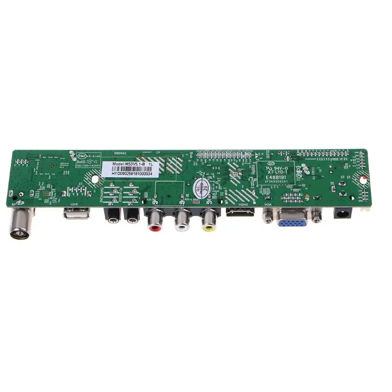 Универсальная плата контроллера lcd разрешение ТВ материнская плата VGA/AV/tv/USB интерфейс драйвер платы 10166