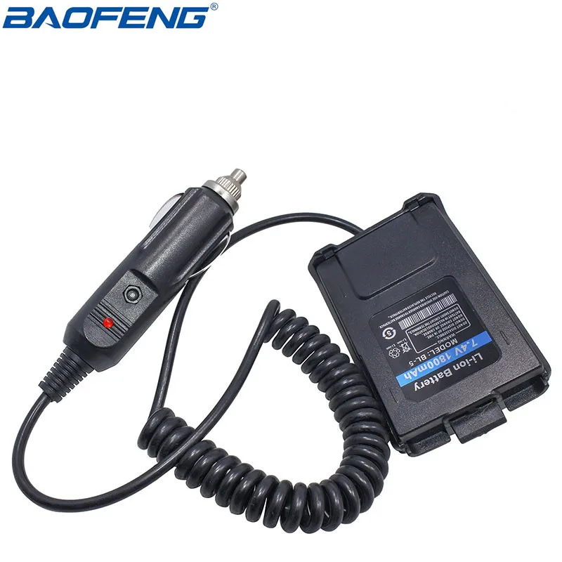 Baofeng UV-5R Батарея Eliminator автомобилей Зарядное устройство для BAOFENG Walkie Talkie UV-5R UV-5RA UV-5RB UV-5RC UV-5RD UV-5RE радио UV5R УФ 5R