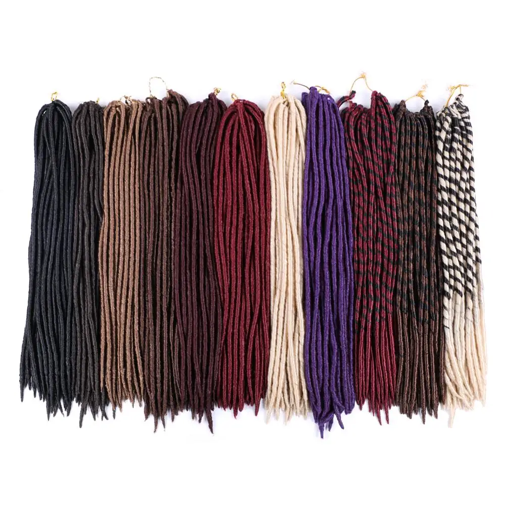 DAIRESS 18 &quotFaux Locs дреды для наращивания 24 пряди искусственные локоны в стиле Crochet