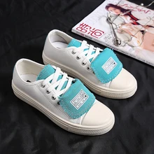 Парусиновая обувь; Женская дышащая обувь на платформе для бега; коллекция года; модные кроссовки для девочек; chaussures femme; E14-59