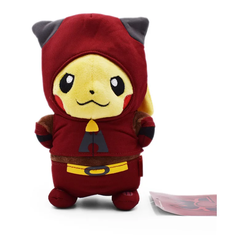 6 стилей Peluche Pikachu cosplay Team Rocket Magma Aqua Galactic блики плазмы Мягкие плюшевые Мультяшные Куклы Детские Подарочные игрушки 20 см - Цвет: 1