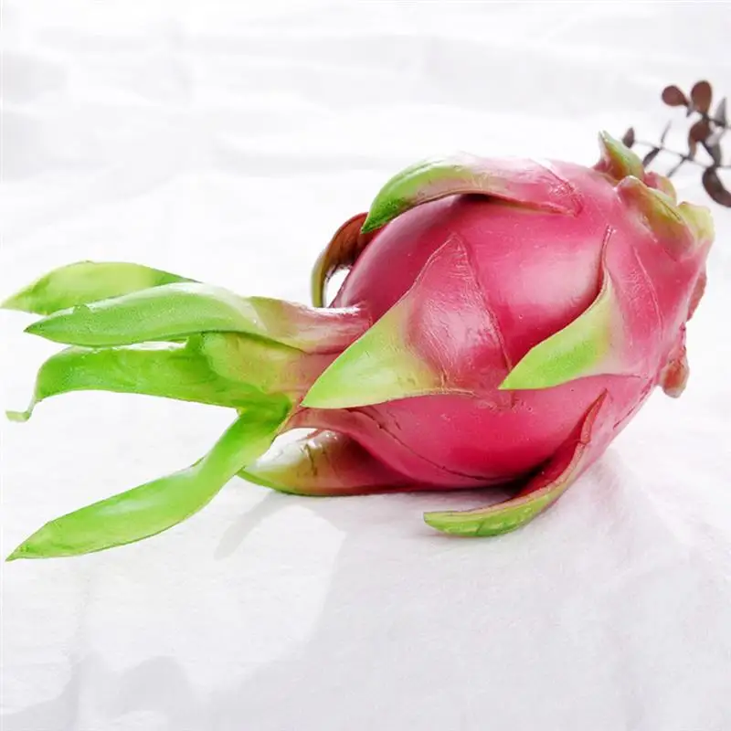 Искусственная Pitaya Реалистичная искусственная Pitaya Dragon фруктовая модель обучающая фото домашний магазин украшение для кухни