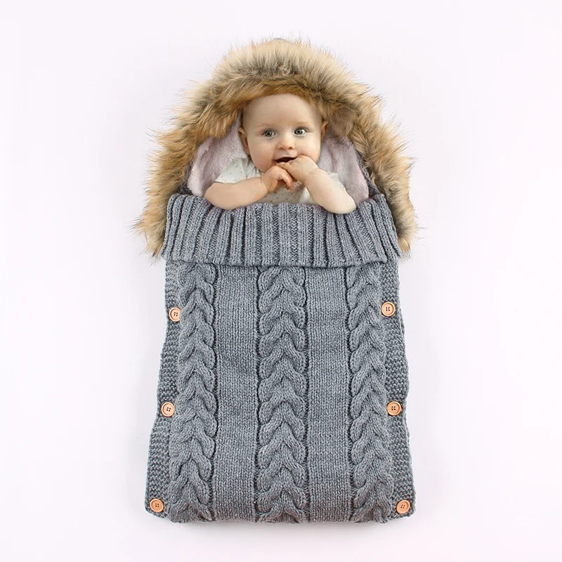 2019 Envelope Baby Sleeping Bag New Universal Thicker Stroller Sleep Bag Winter Warm Newborn Sleep Sack  (7)