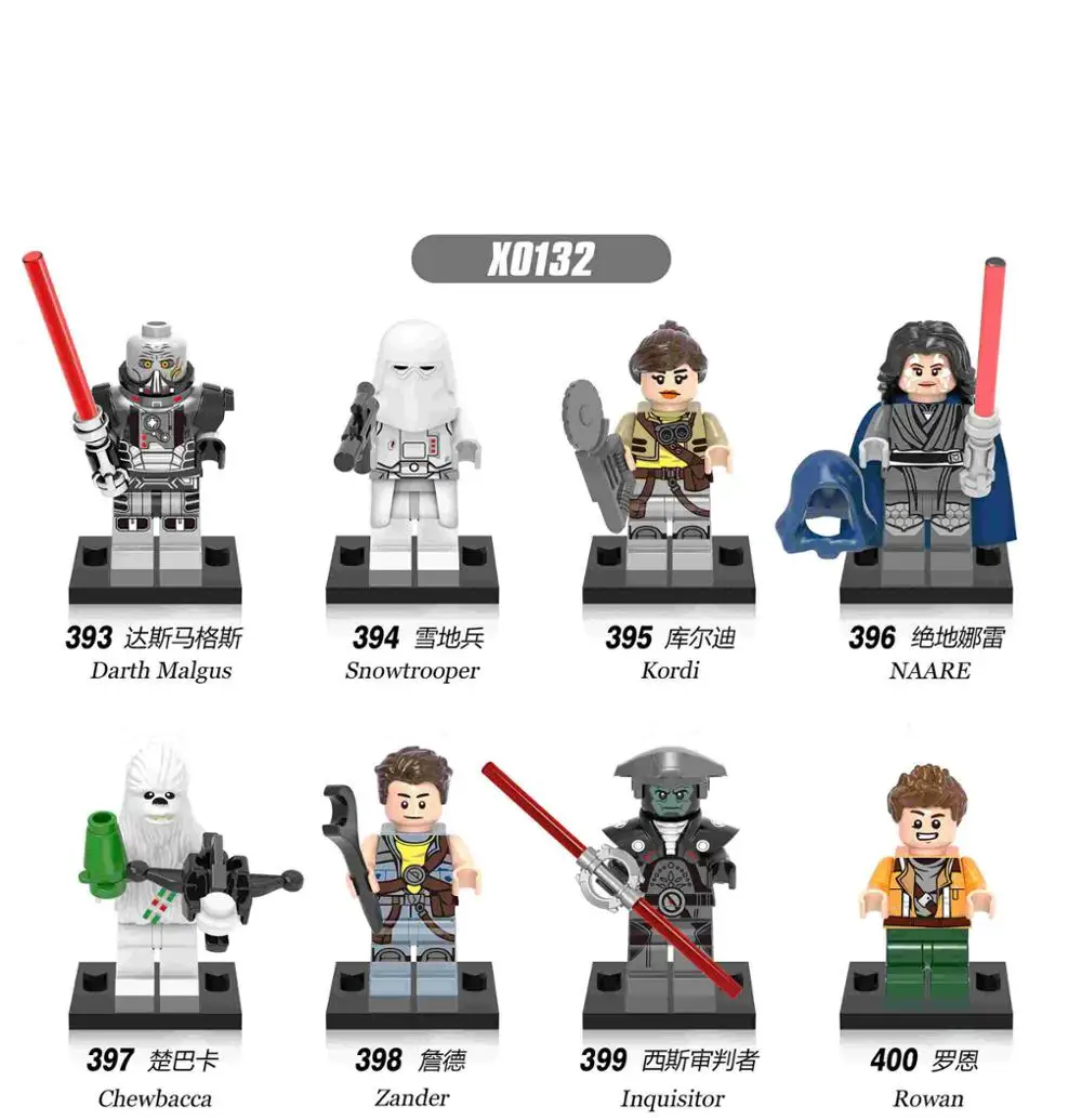 80 шт./лот Han Solo женский пилот Quay Tolsite Obi-wan rober Poe Dameron строительные блоки игрушки для детей - Цвет: Красный