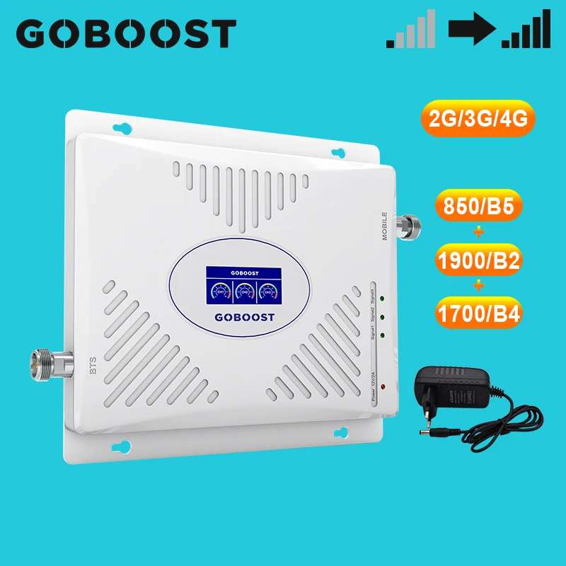 GOBOOST CDMA 850 PCS 1900 AWS 1700 MHz Tri Band