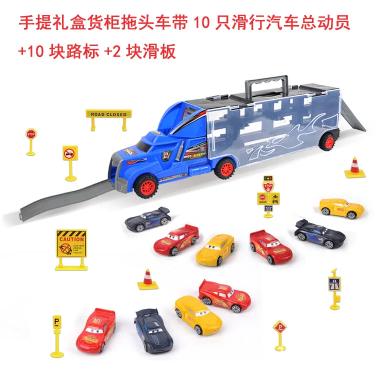 

Mini Cartoon Metal Car Hand Container Car Toy Car Model Sliding Metal Car Factory Price