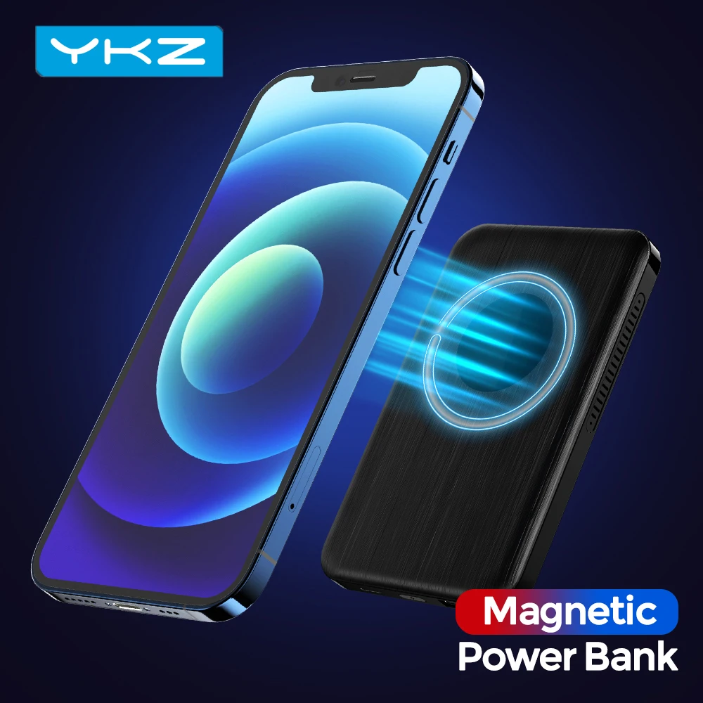 YKZ Беспроводное зарядное устройство Power Bank 4000 мАч портативный ультра тонкая