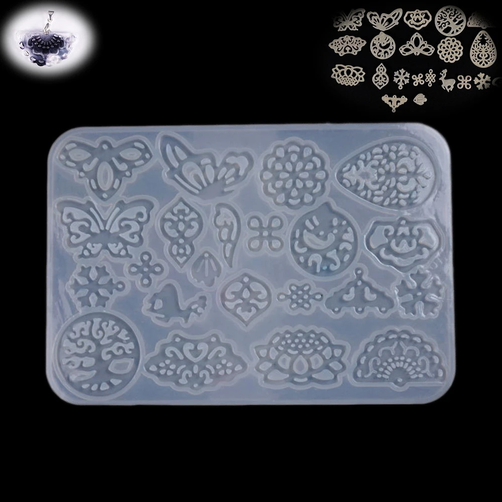 

1pcs Hollow Earring Silicone Resin Molds Handmade Earring Pendant DIY Jewelry Making Decorative Craft Tools